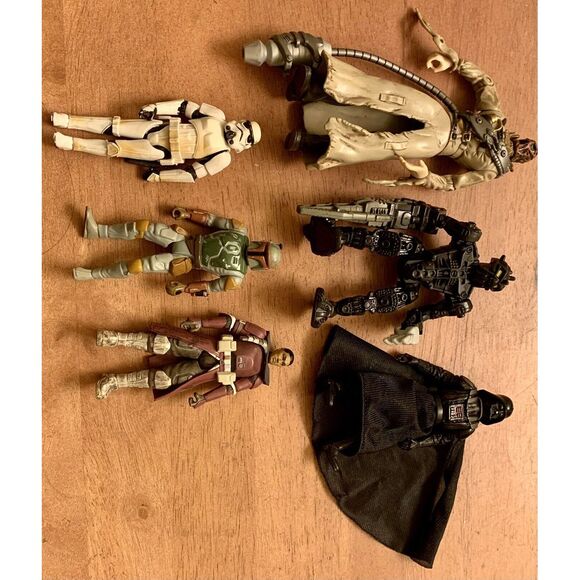 Lot Of 6 Figures W Scarecrow Action Figure 2005 Hasbro Face‎ Change No missile - Picture 1 of 5